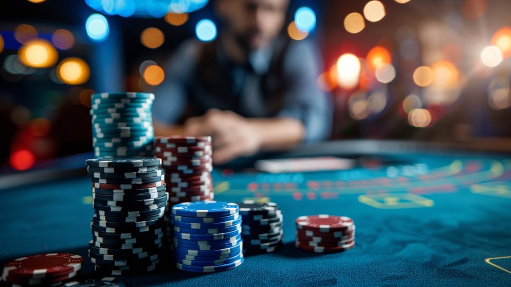 Speed Blackjack table on gtaind showing dealer and player cards with action buttons